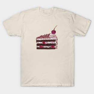 Black Forest Cake Watercolour T-Shirt